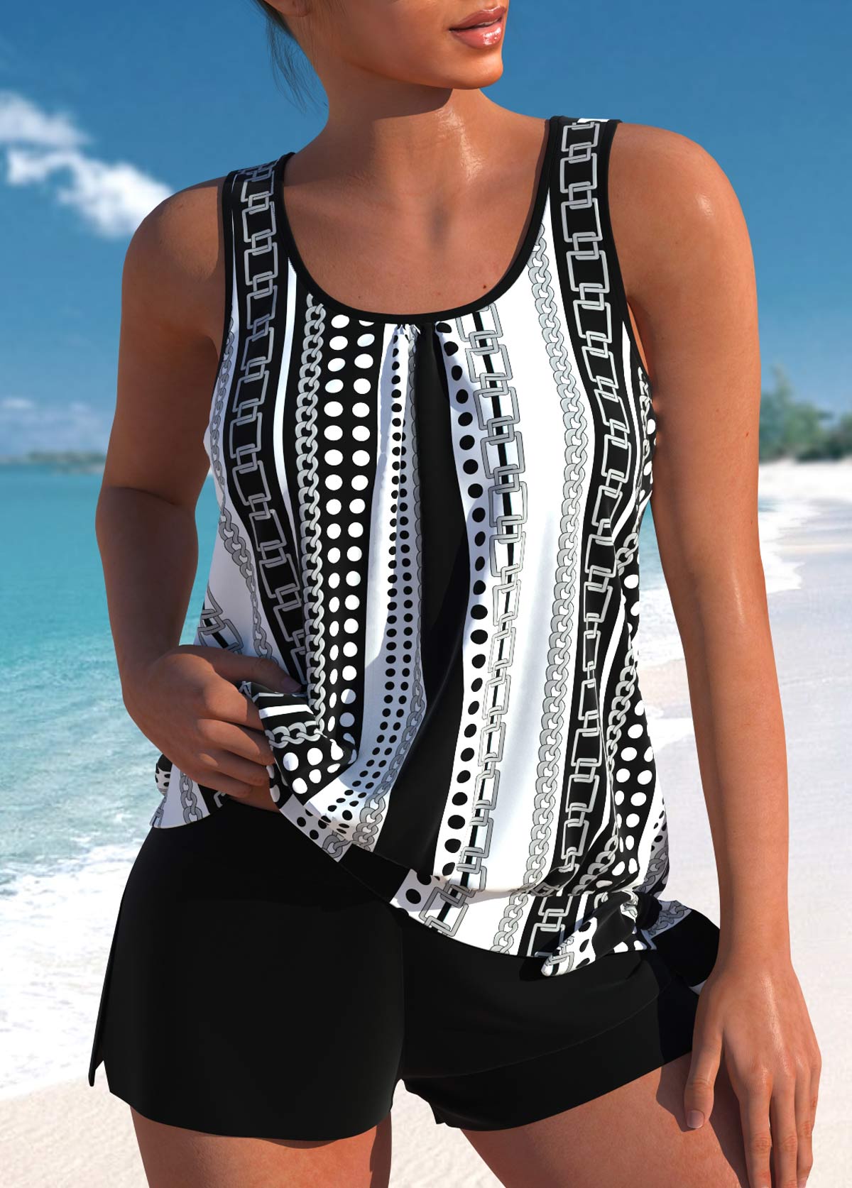 Noir et blanc / 3XL